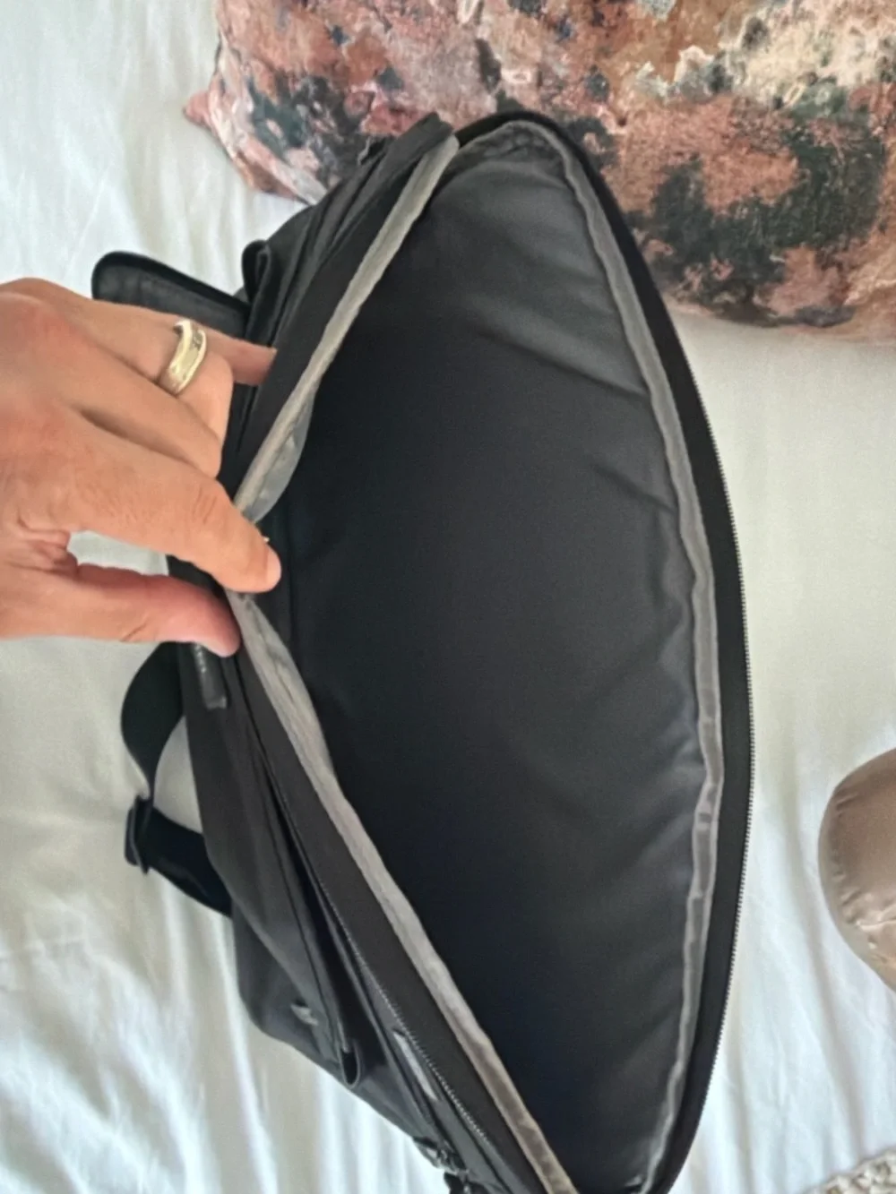Black Men's Business Messenger Bag